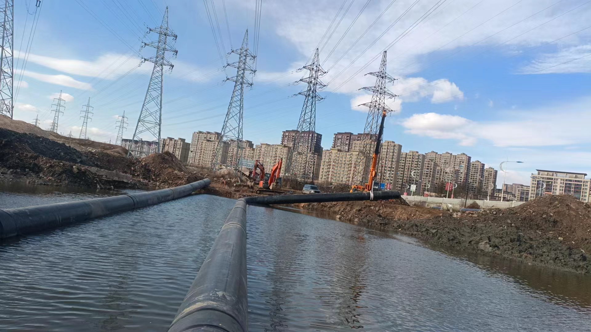 黑河市水下沉管安裝施工管道